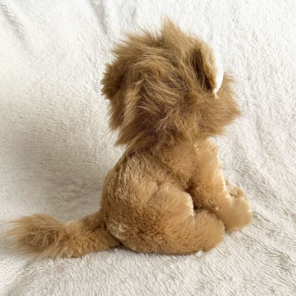 Fiesta Big Eye Sitting Lion 9” Plush Cat Stuffed Animal Toy - Picture 3 of 6